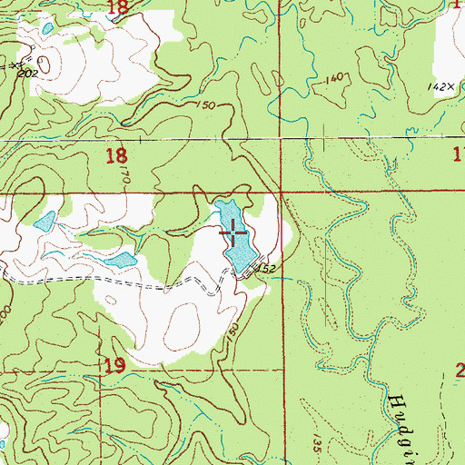 Topographic Map of Marsh Lake, AR