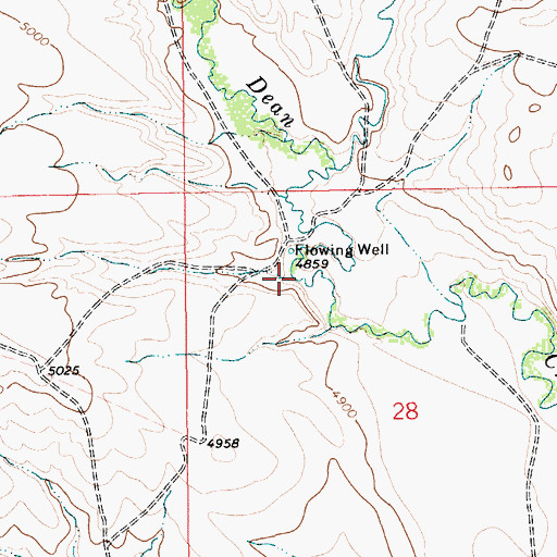 Topographic Map of Manger Millsite, MT