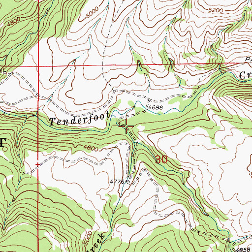 Topographic Map of Ducolon-Potter Mine, MT