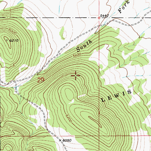 Topographic Map of Moonlight Mine, MT