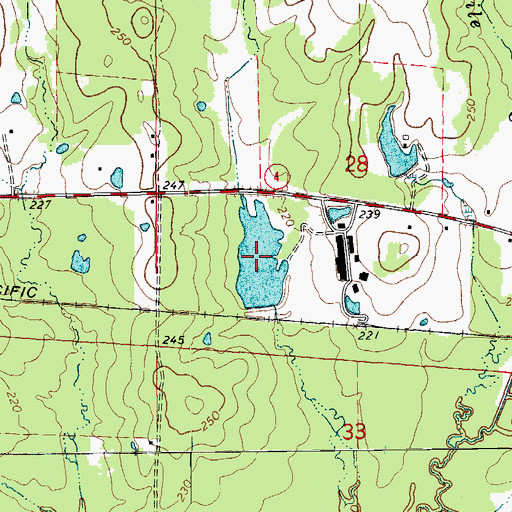 Topographic Map of Dura Craft Lake, AR