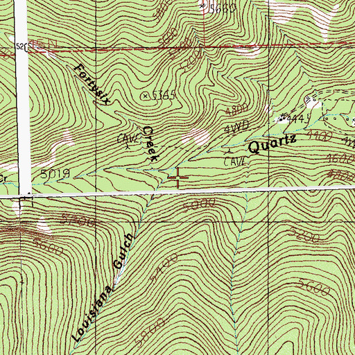 Topographic Map of Wingo Mine, MT