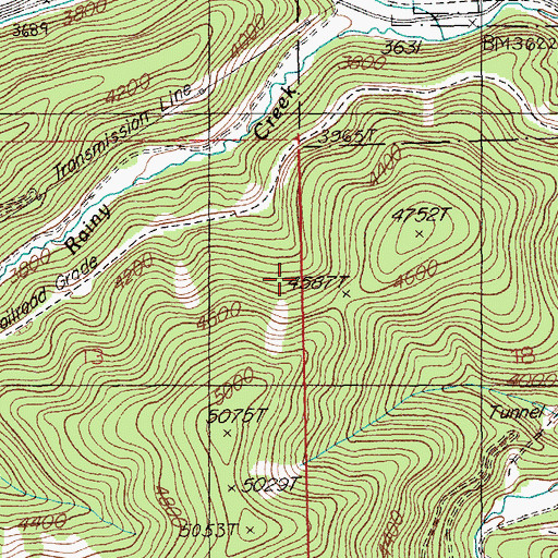 Topographic Map of Inland Mine, MT