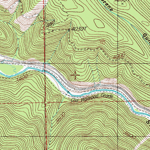 Topographic Map of Last Chance Mine, MT