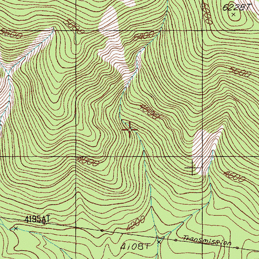 Topographic Map of Bryan Mine, MT