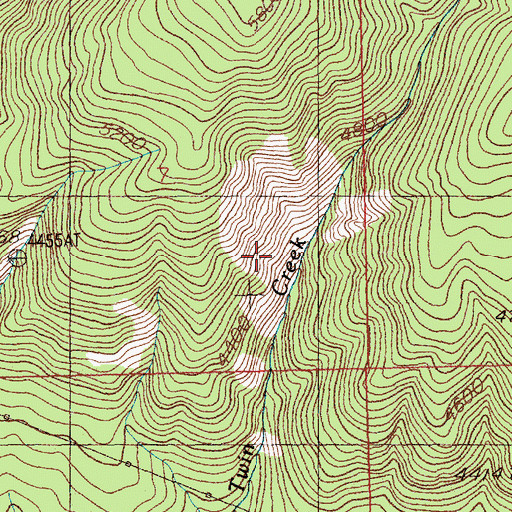 Topographic Map of True Fissure Mine, MT