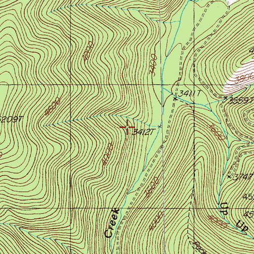 Topographic Map of Gold Chrome Mine, MT
