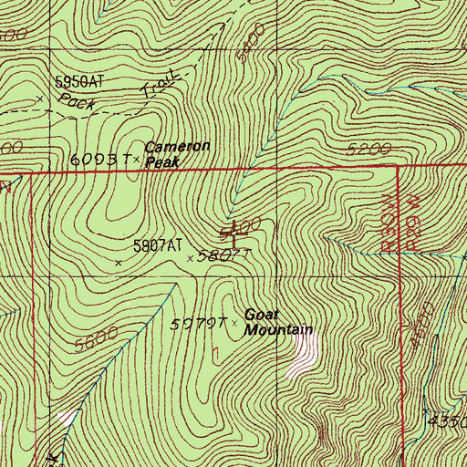 Topographic Map of Copper Rock Mine, MT