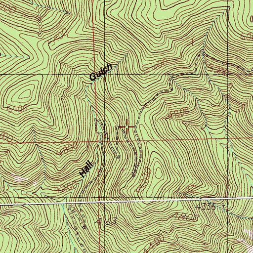 Topographic Map of Belle of the Hills Mine, MT