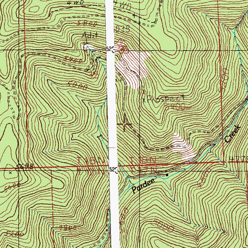 Topographic Map of Victor Mine, MT