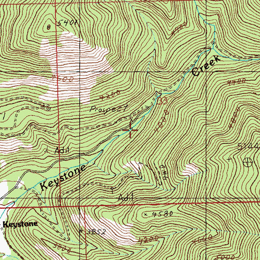 Topographic Map of Nite Owl Number 2 Mine, MT