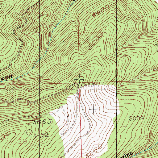 Topographic Map of Martina Mine, MT