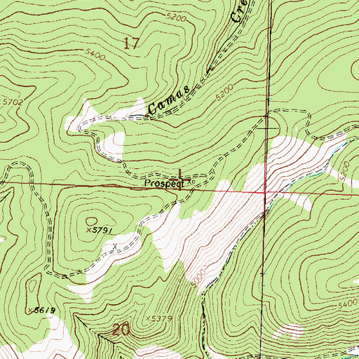 Topographic Map of Chloride Mine, MT