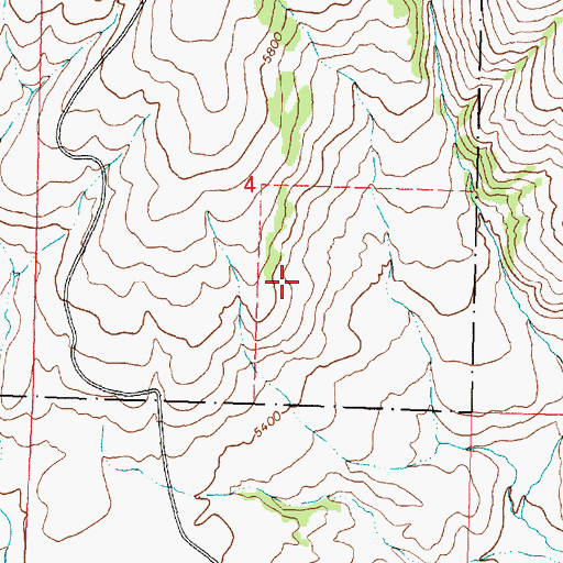 Topographic Map of Morse and Kennedy Mine, MT