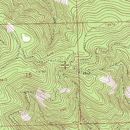 Topographic Map of Wheeler Barite Mine, MT