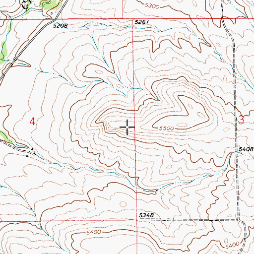 Topographic Map of McCauley North Mine, MT