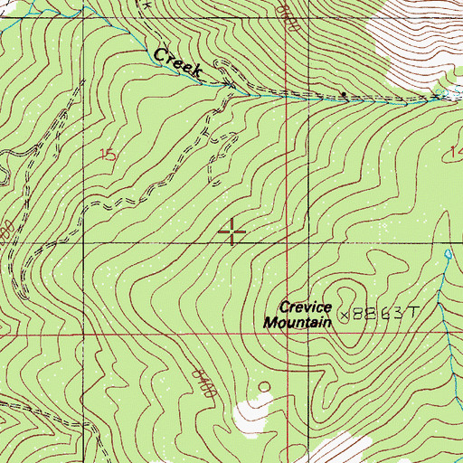 Topographic Map of Medona North Mine, MT