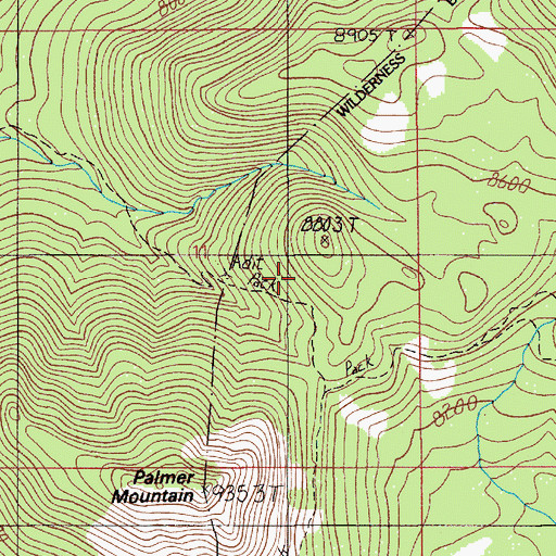 Topographic Map of Empire State Mine, MT