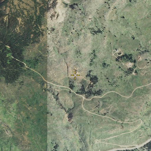 Aerial/Satellite Image of Upper Alice E Mine, MT