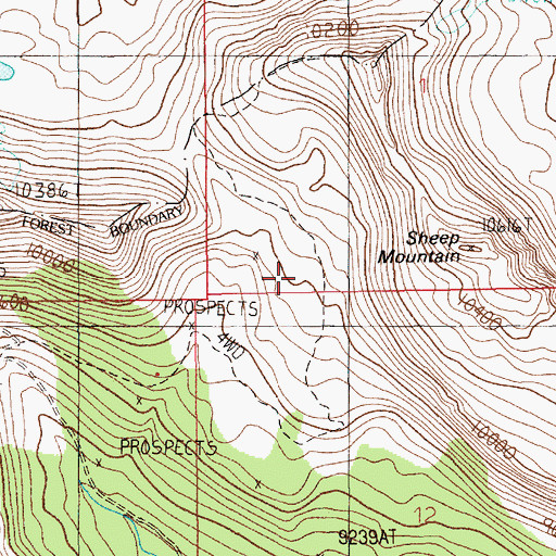 Topographic Map of Commonwealth Number 2 Mine, MT