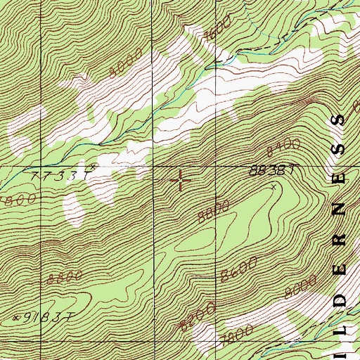 Topographic Map of Skillman Mine, MT