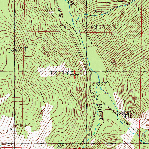Topographic Map of SE NW Section 12 Mine, MT