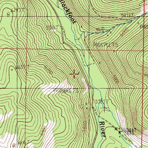 Topographic Map of NE NW Section 12 Mine, MT