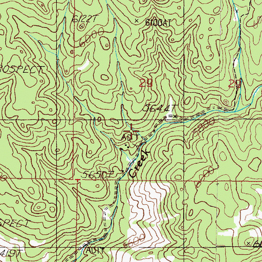 Topographic Map of NE SW Section 29 Mine, MT