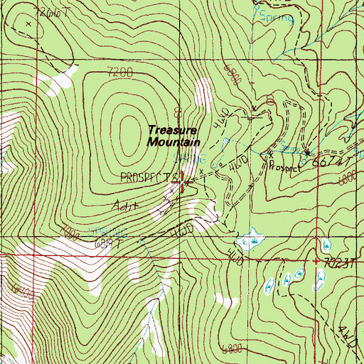 Topographic Map of SE SW Section 8 Mine, MT