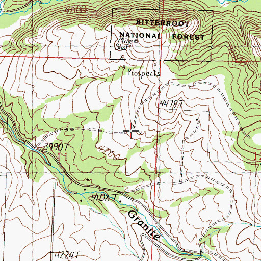 Topographic Map of SE NE Section 11 Mine, MT