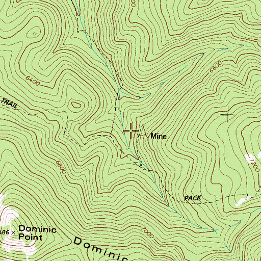 Topographic Map of NE SE Section 26 Mine, MT