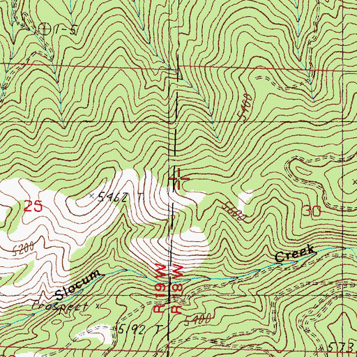 Topographic Map of Iron Cap Mine, MT