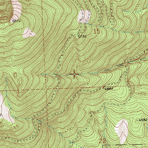 Topographic Map of SE SW Section 15 Mine, MT