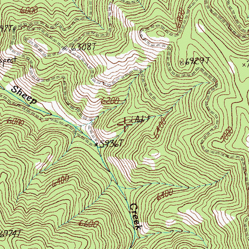 Topographic Map of SE SW Section 3 Mine, MT