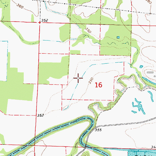 Topographic Map of Owens Lake, AR