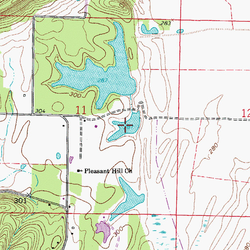 Topographic Map of Jones Lake Number Two, AR
