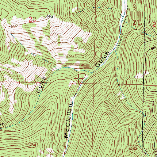 Topographic Map of NE SE Section 6 Mine, MT