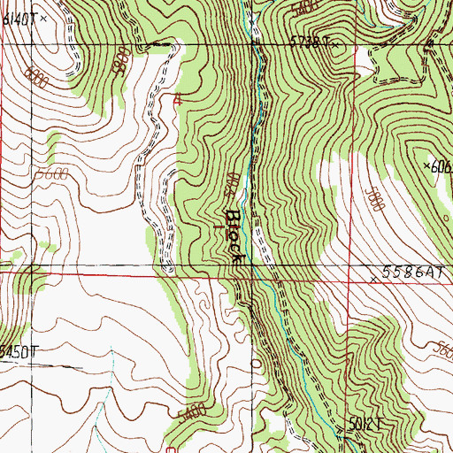 Topographic Map of NE NW Section 7 Mine, MT