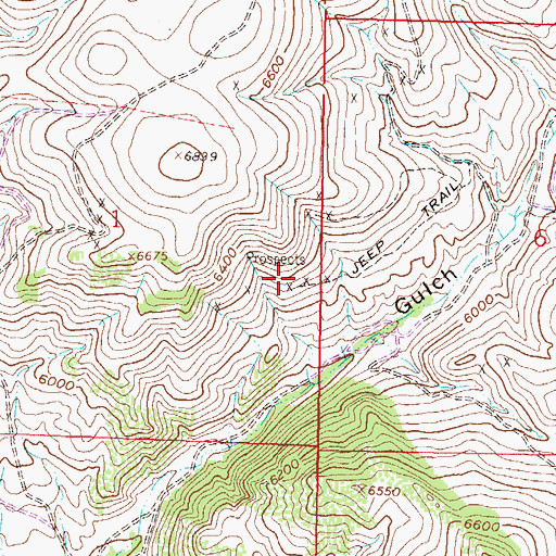Topographic Map of Gold King Mine, MT