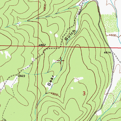 Topographic Map of NE NW Section 21 Mine, MT