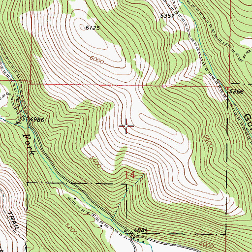 Topographic Map of NW NW Section 35 Mine, MT