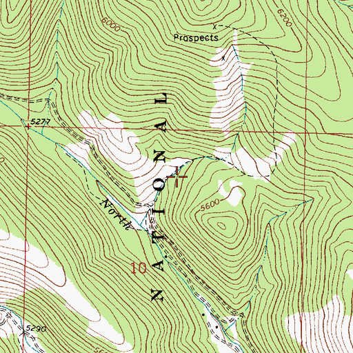 Topographic Map of Highland Chief Mine, MT
