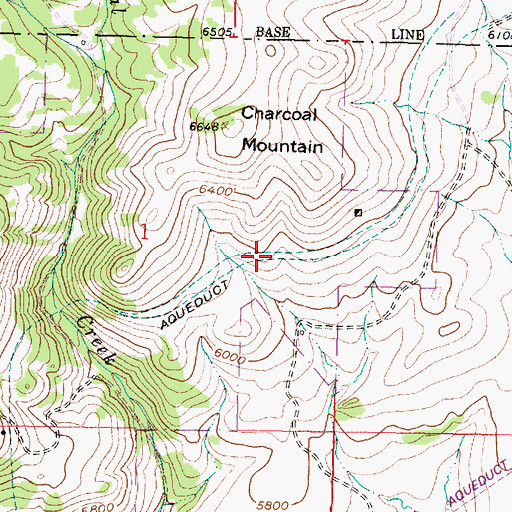 Topographic Map of Big Hole Copper Mine, MT