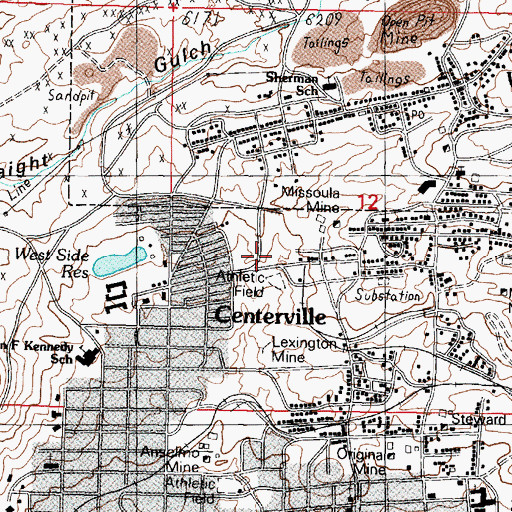 Topographic Map of Syndicate Pit, MT