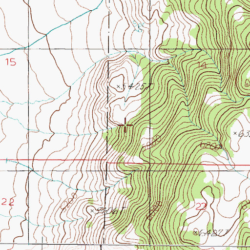 Topographic Map of Nettie Mine, MT