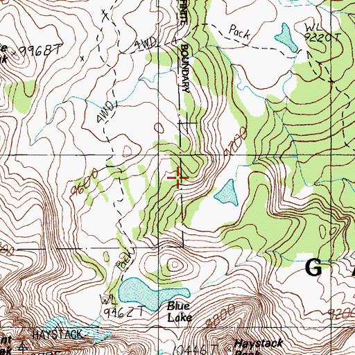Topographic Map of Poor Man Number 2 Mine, MT