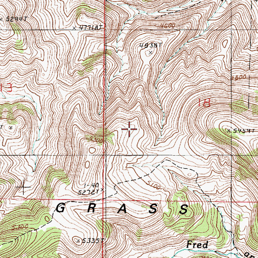 Topographic Map of El Pina Mine, MT