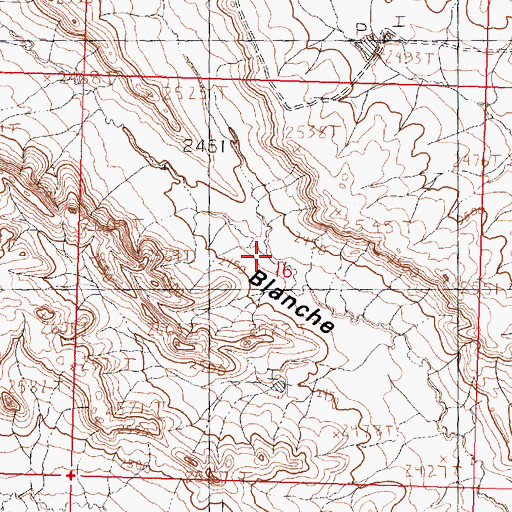 Topographic Map of Bog Coulee, MT