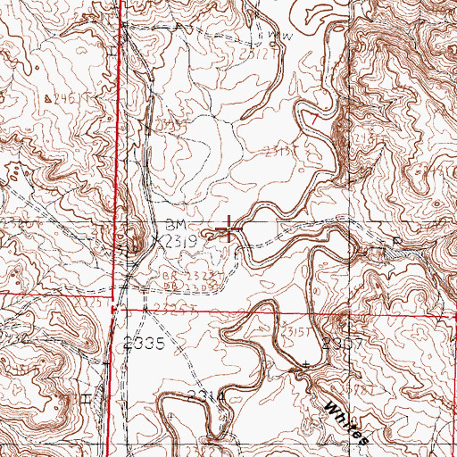 Topographic Map of South Coulee, MT