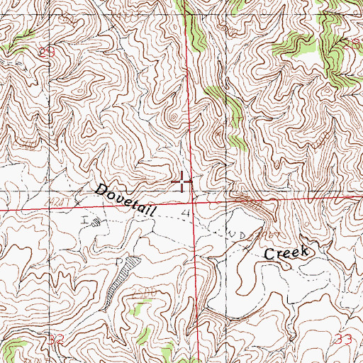 Topographic Map of Kastner Coulee, MT